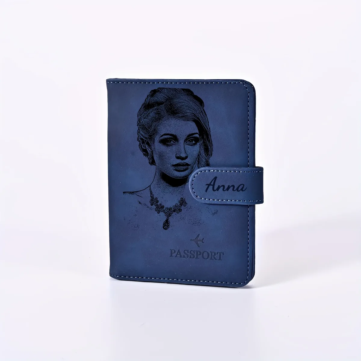 porte-passeport personnalisé avec motif d'animal de compagnie. élégante trousse de voyage pour documents, cadeau personnalisé pour les vacances, les affaires et plus encore
