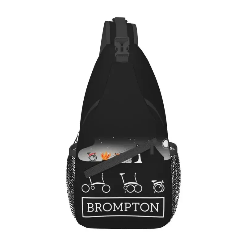 sac dos polyester jaune motif vélos brompton poche avant maille noire bandoulière ajustable voyage mode unisexe