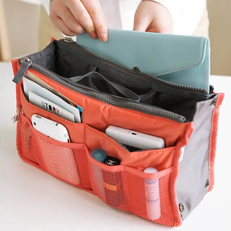 sac de rangement pour femme en nylon, organisateur de voyage, grand sac à main, sac de maquillage, sac cosmétique pas cher, sac fourre-tout pour femme