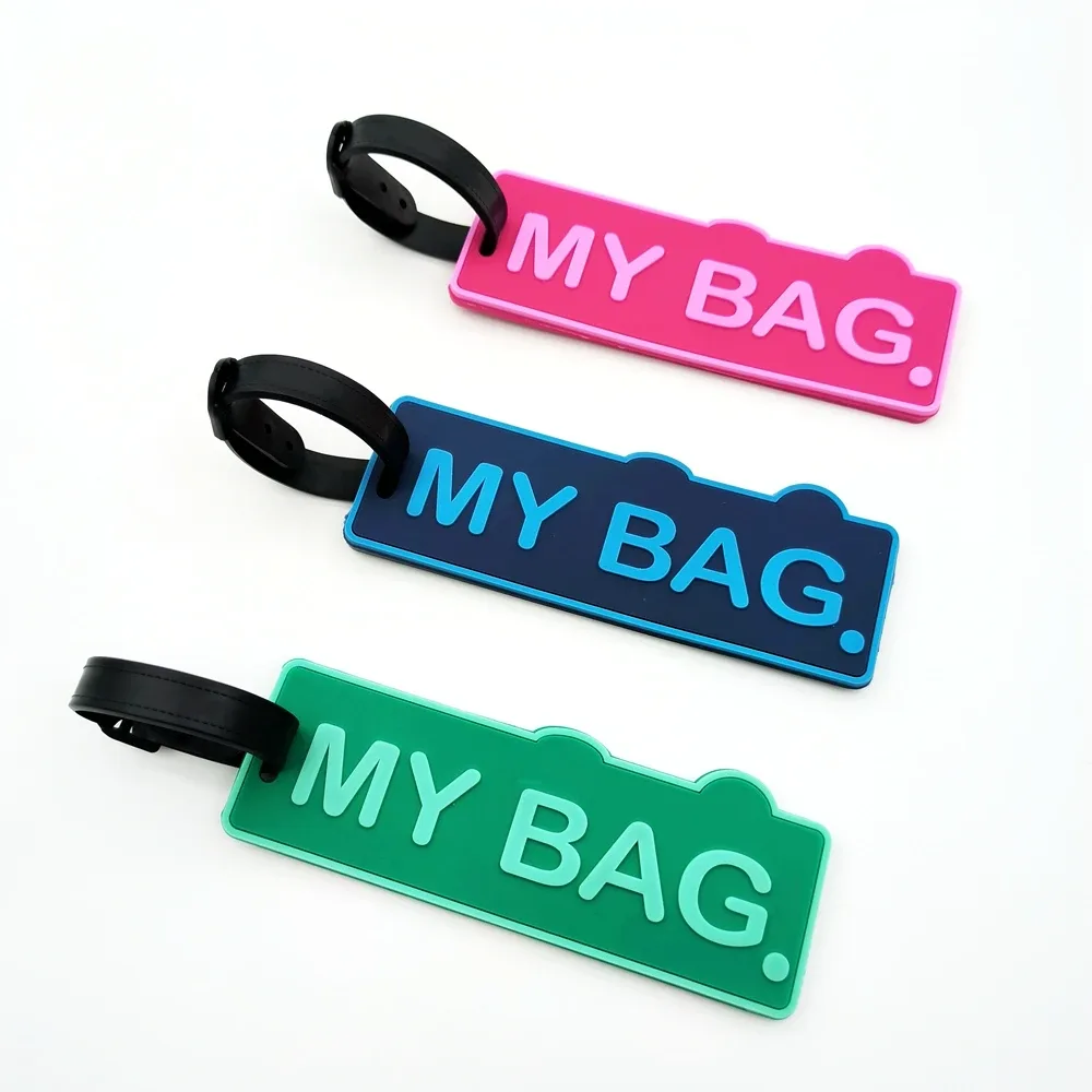 pendentif d'étiquette de bagage de lettre minimaliste, étiquette de bagage d'aéroport de voyage, étiquette d'identification anti-perte, étiquette de nom de bagage, mâle et 600, 1pc