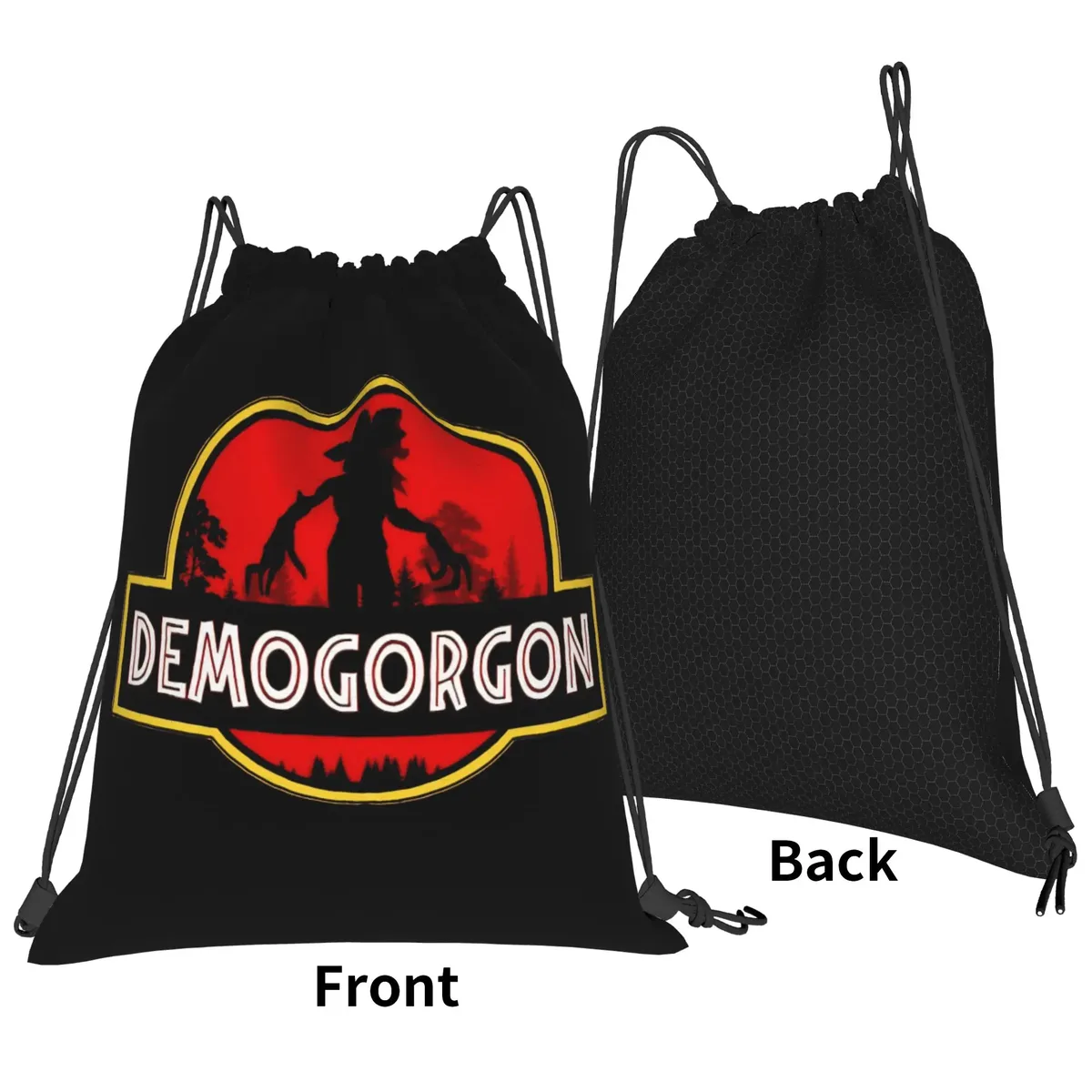 sac à cordon demogorgon, sac à dos de la série télévisée américaine, grande capacité, sac de camping, sacs à cordon pour hommes