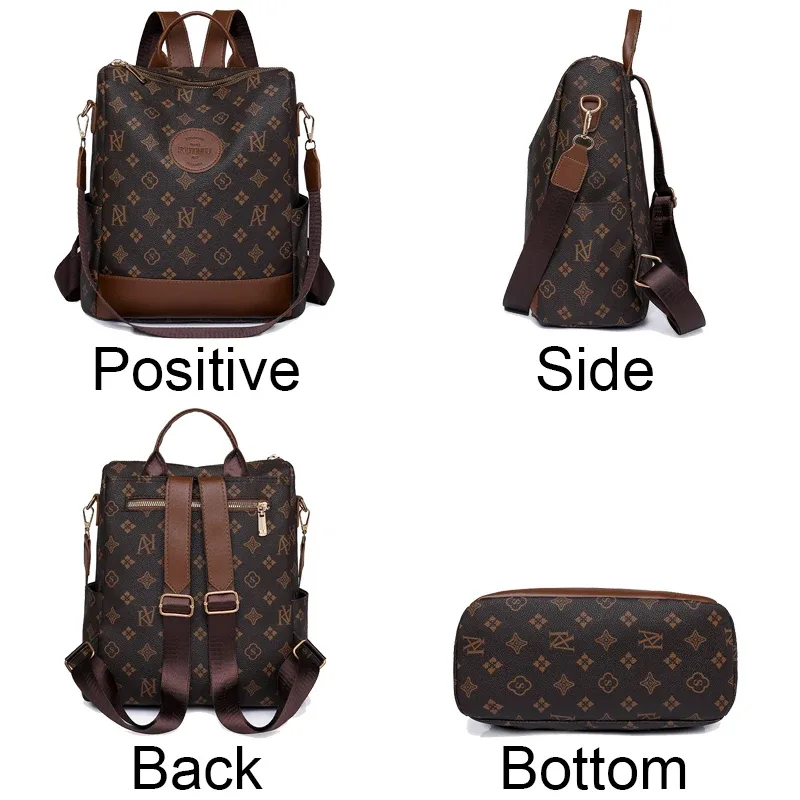 femmes grande capacité sac à dos sacs à main de haute qualité en cuir femme vintage sac sacs d'école voyage sac à dos dames bookbag sac à dos