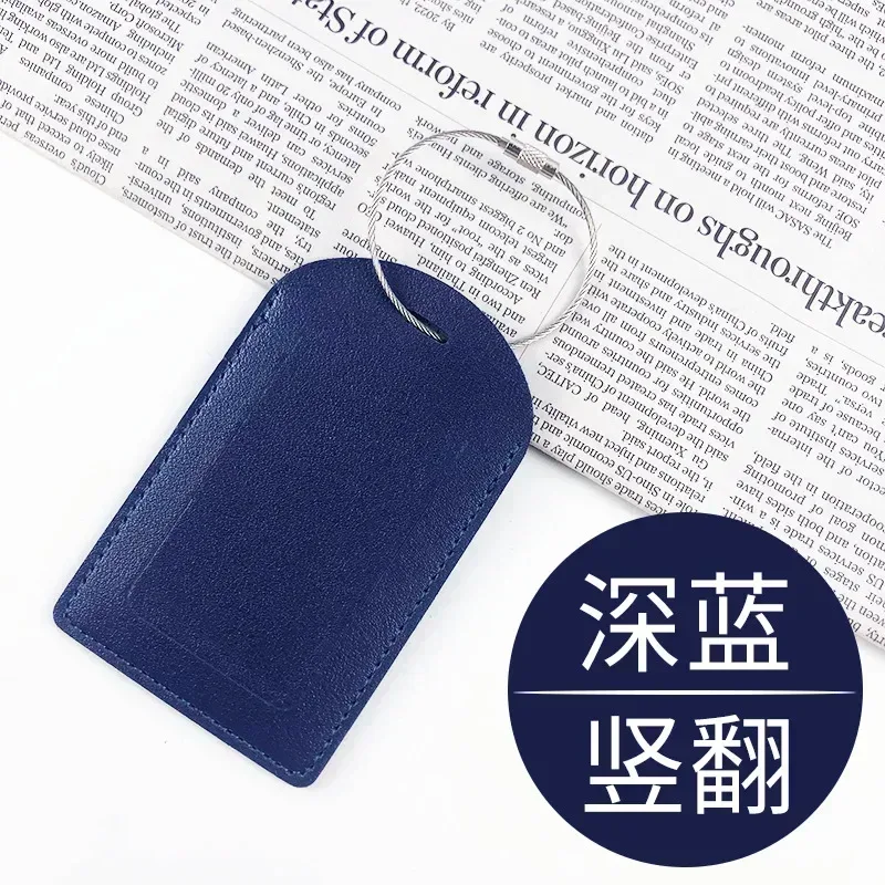 étiquettes de bagage en cuir pu pour femmes et hommes, nom de voyage, porte-adresse d'identification, étiquette d'adresse de valise, sac d'embarquement, accessoires