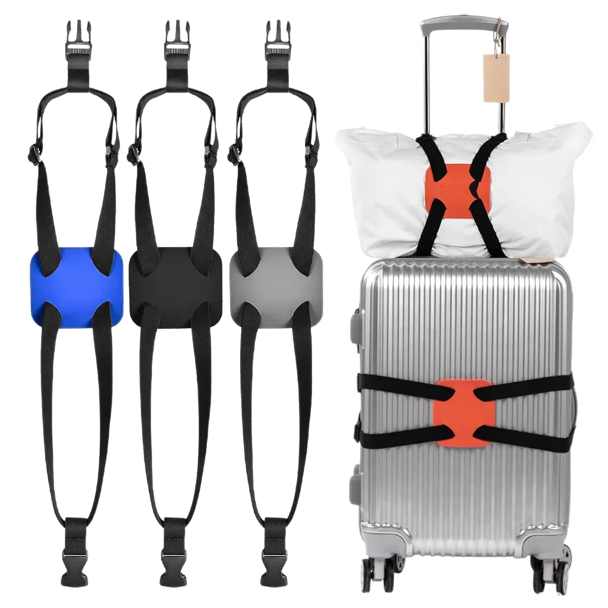 sangle de renforcement pour bagages, sangle élastique pour valise, accessoires de voyage pour l’extérieur.