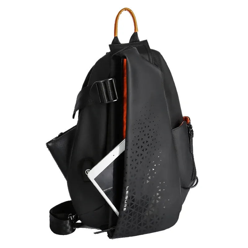 sacs à bandoulière imperméables pour hommes, sacs de poitrine en nylon pour moto, voyage décontracté, grande capacité, sac initié, homme, affaires, mode