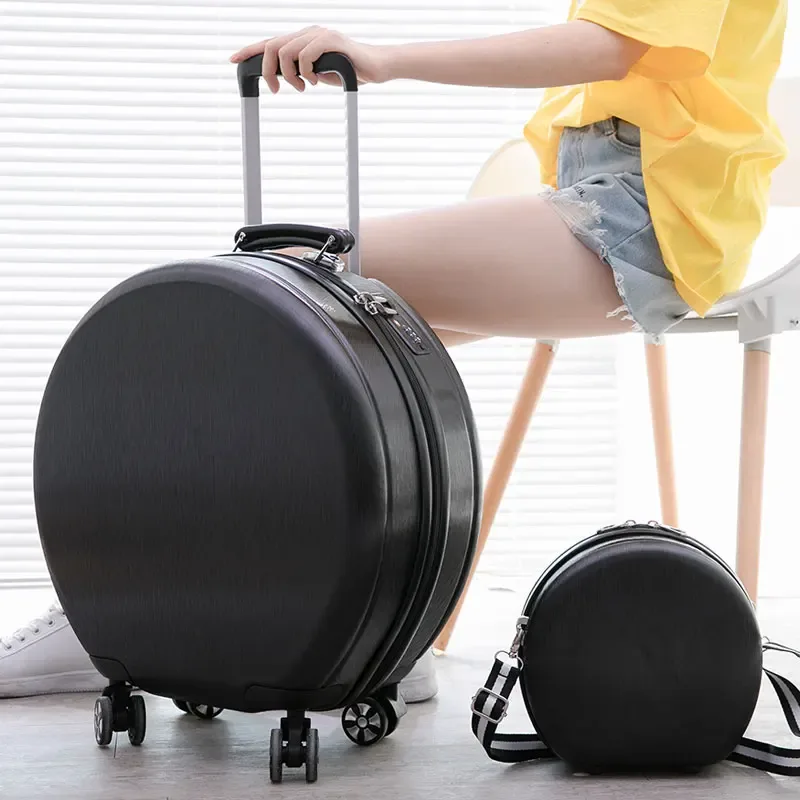 sac voyage polochon pc rose noir beige toupie poignée confortable roue universelle 360 degres impermeable