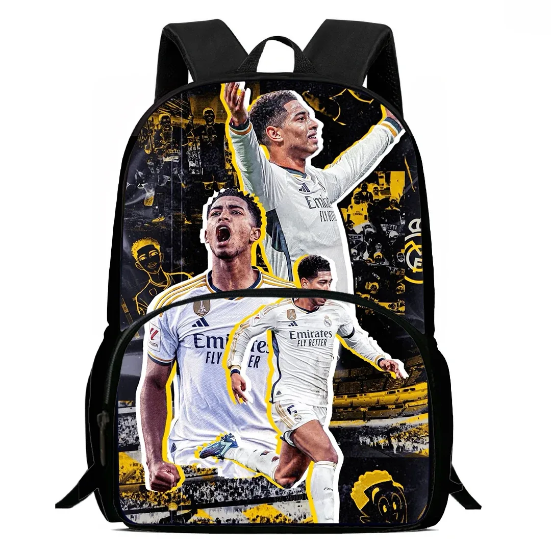 sac à dos cool imprimé b-bellingham pour enfants, sac d'école pour garçons et filles, grande capacité, 15 pouces