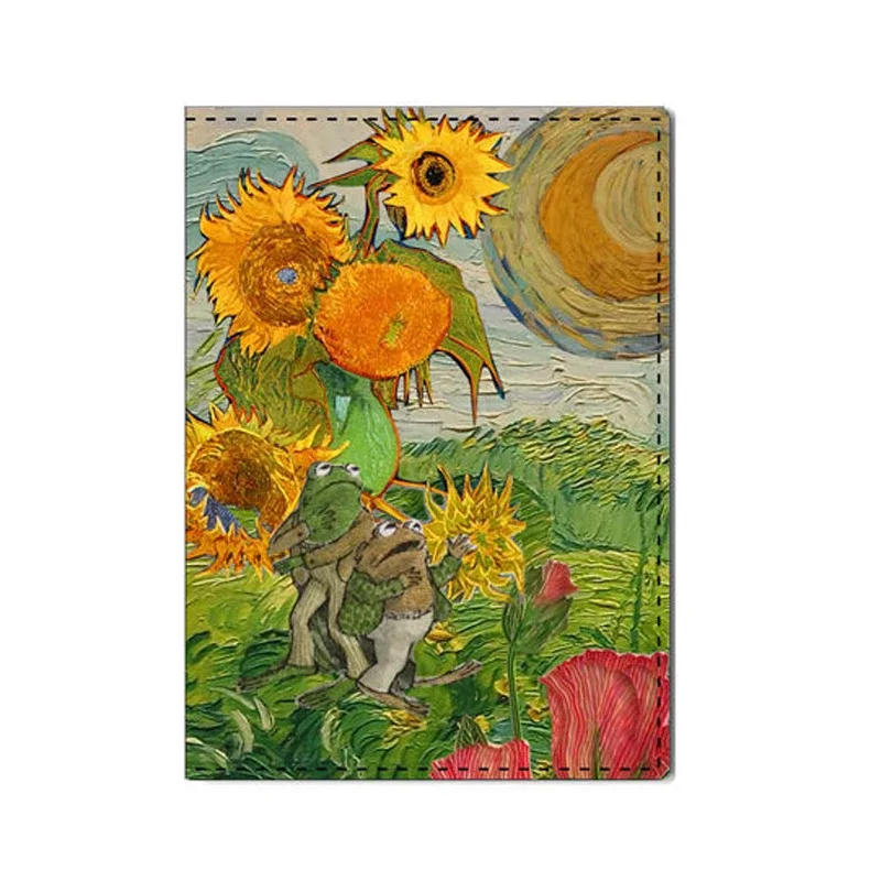 couverture de passeport créative van gogh, peinture à l'huile, accessoires de voyage pour femmes et hommes, design de nuit étoilée, porte-passeport protégé, nouvelle collection