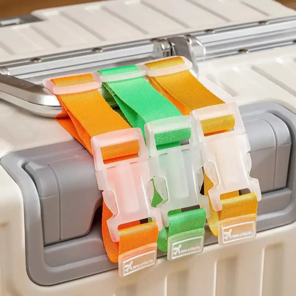 sangles de bagages réglables en nylon pour valises, clip à ressort en métal, ceinture de bagage environnemental pour sacs à main, vêtements de brouette