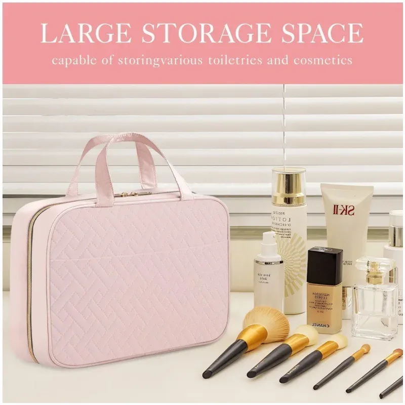 nouvelle trousse de toilette suspendue pour voyage, grande boîte de rangement portable pour hommes, étui à cosmétiques étanche pour maquillage femme