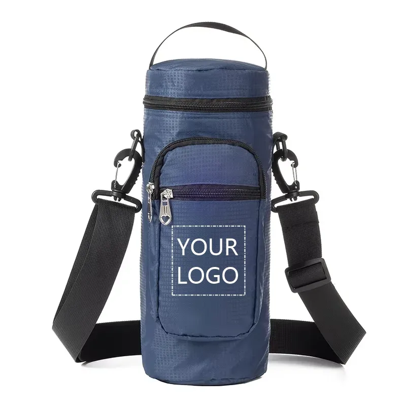 sac de glace oxford personnalisé, sac de rangement portable étanche isolé et pour bouteille d'eau froide, adapté aux voyages, camping et randonnée
