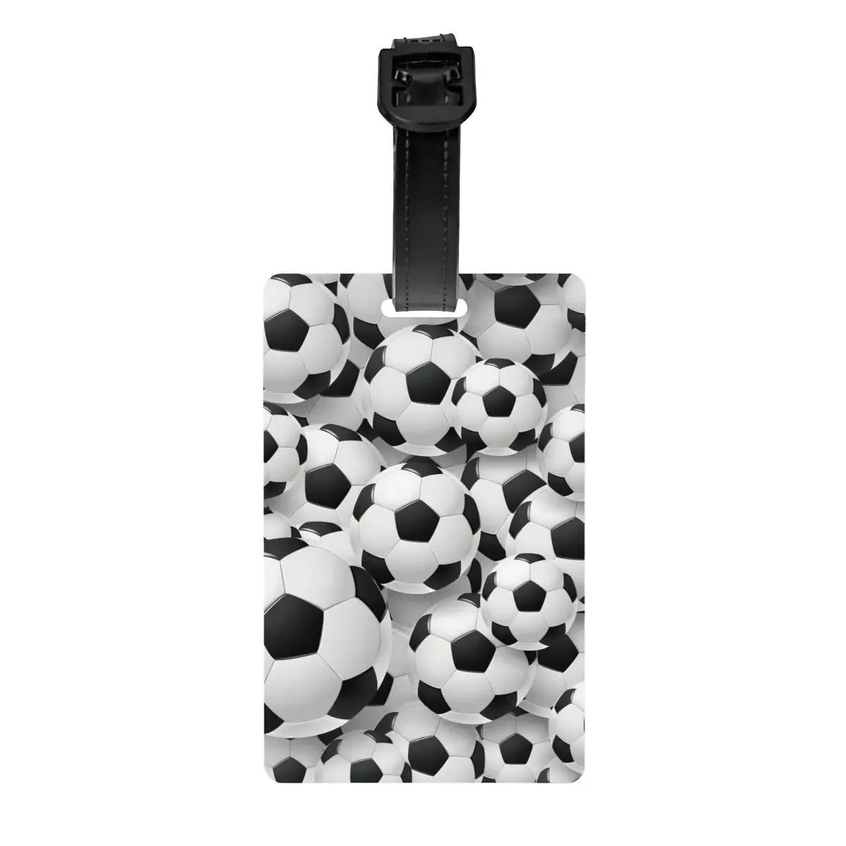étiquette de bagage à impression soccerly personnalisée avec carte de visite, couverture de confidentialité, étiquette d'identification cool pour sac de voyage et valise