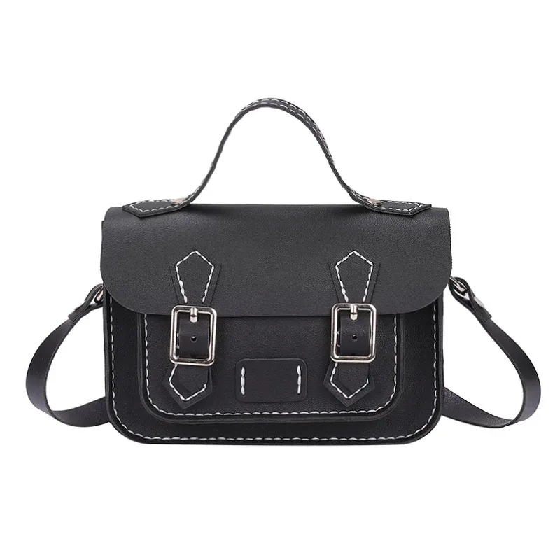 sac cambridge en cuir pu personnalisé, bricolage, couture à la main pour femmes, sac à bandoulière, kit semi-fini coloré