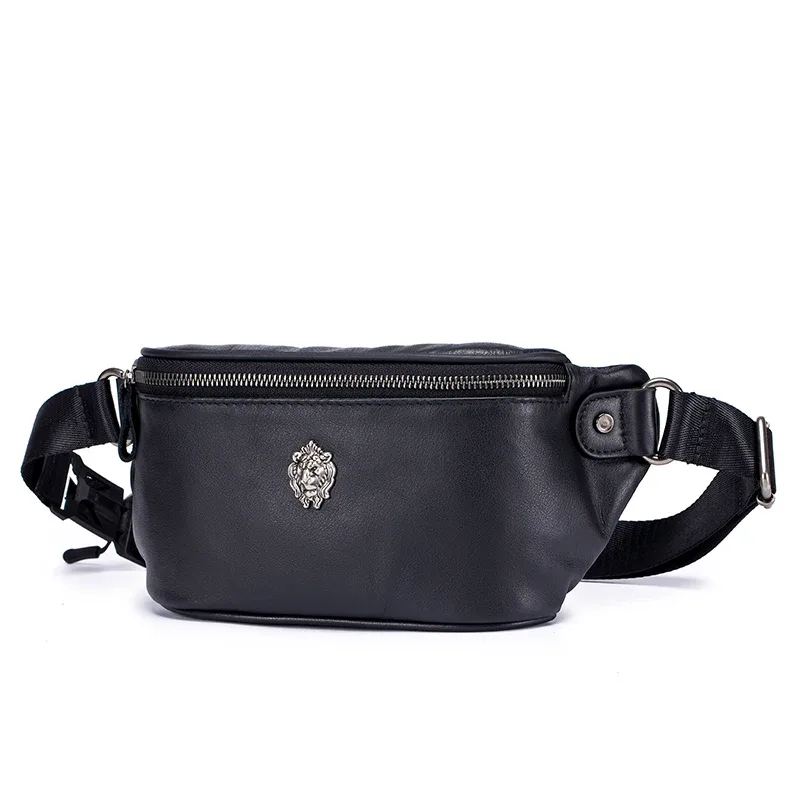 sacs banane en cuir véritable pour hommes, sac de ceinture, sac de taille à la mode, sac à bandoulière pour entraînement, voyage, camping, randonnée, marche