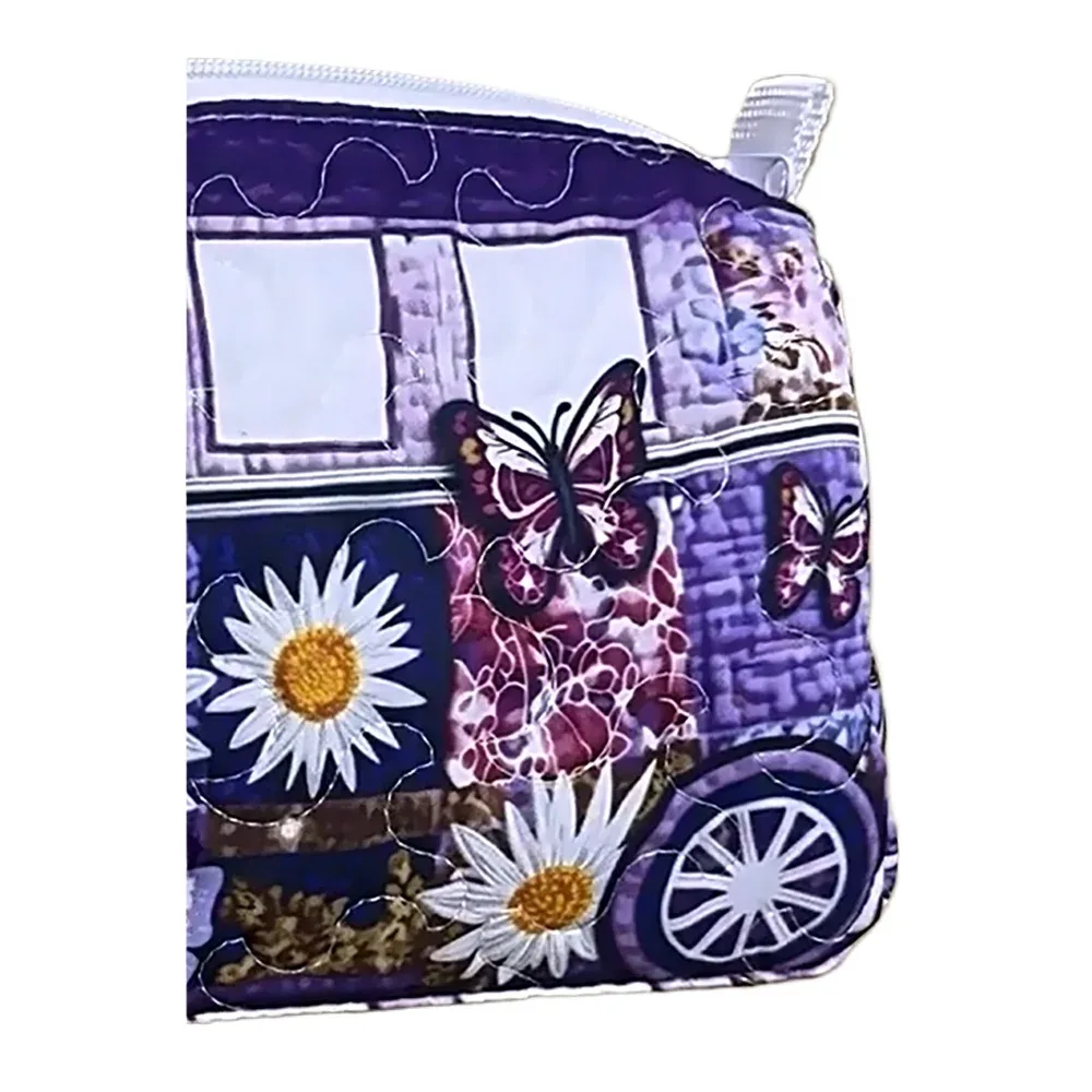 trousse de toilette matelassée 3 tailles, imprimée 3d animaux mignons et motifs floraux, pochette de maquillage patchwork, organisateur de voyage, boîte de rangement