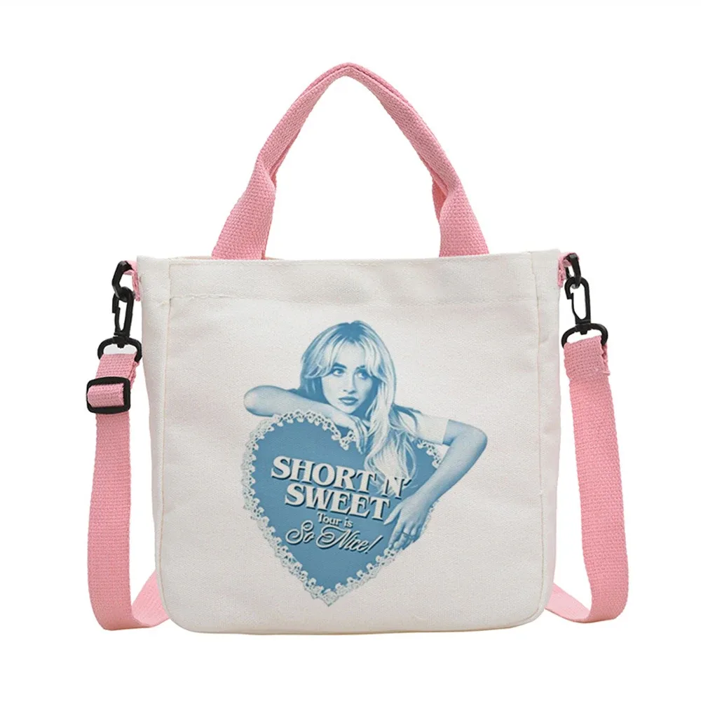 sac fourre-tout sabrina carpenter, sac à bandoulière, sac de shopping y2k, sac cabas, sac fourre-tout pour femme