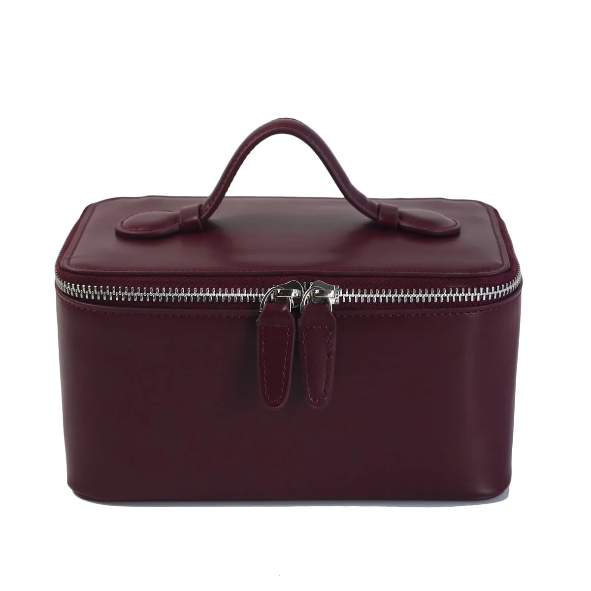 saffiano – trousse de toilette de voyage en croûte de cuir pour femmes, sac portable suspendu, boîte de rangement de maquillage, kit dopp, sac à cosmétiques pour femmes