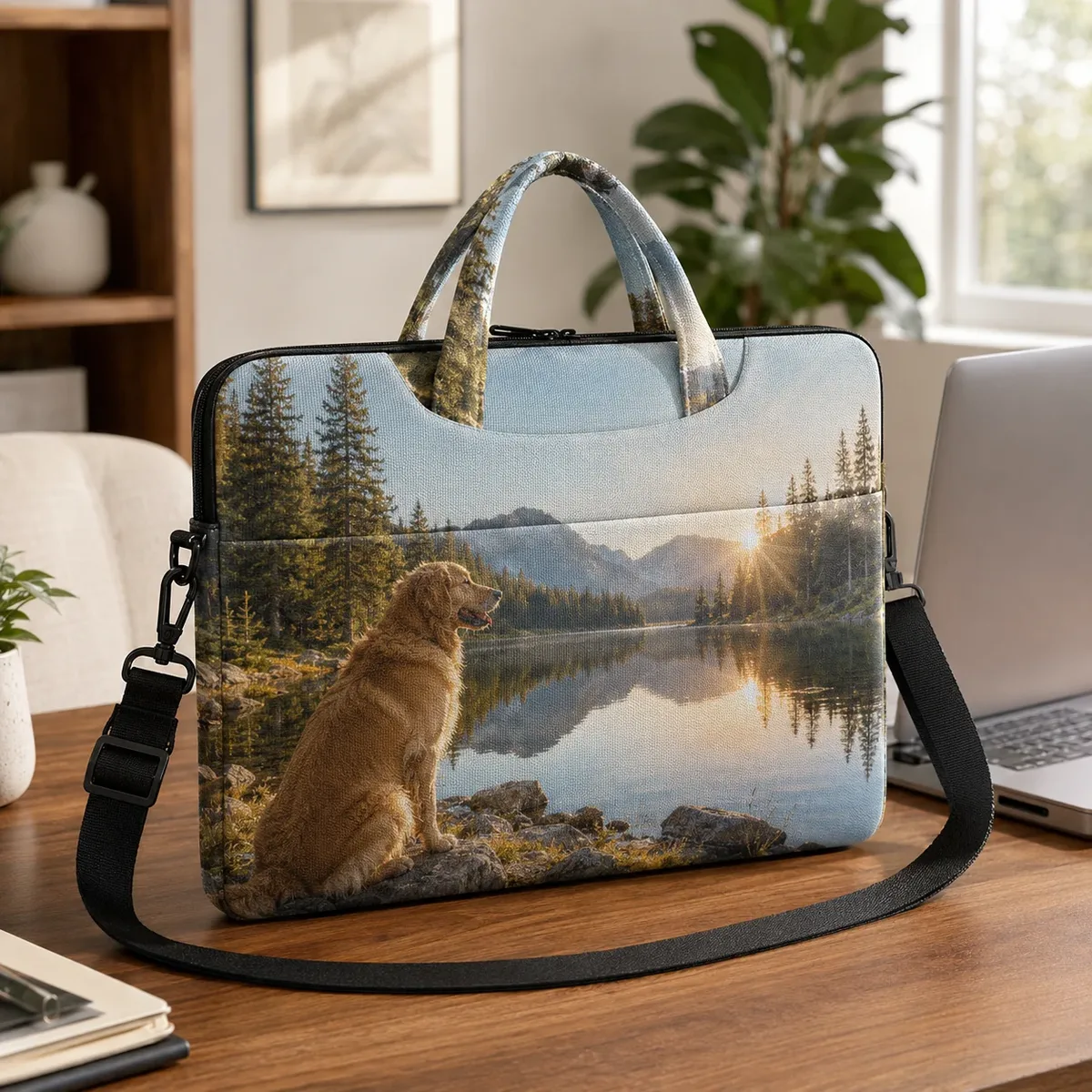 Housse pour ordinateur portable personnalisée 14 15,6 17 pouces, sac pour ordinateur personnalisé, étui pour ordinateur portable imperméable et antichoc, sacs de transport pour voyages d'affaires