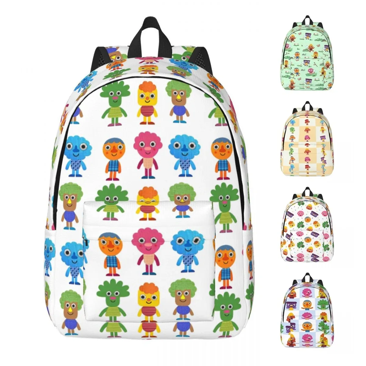 nrellux & pals-sac à dos en toile avec poche pour homme et femme, micro sac à dos super simple et cool, sacs de voyage pour pépinière, sac à dos pour chansons, sac à dos universitaire