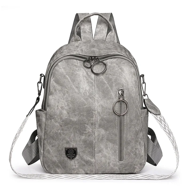 sac à dos rétro en cuir souple pour femme, grande capacité, polyvalent, voyage, livre, nouvelle mode, 2024