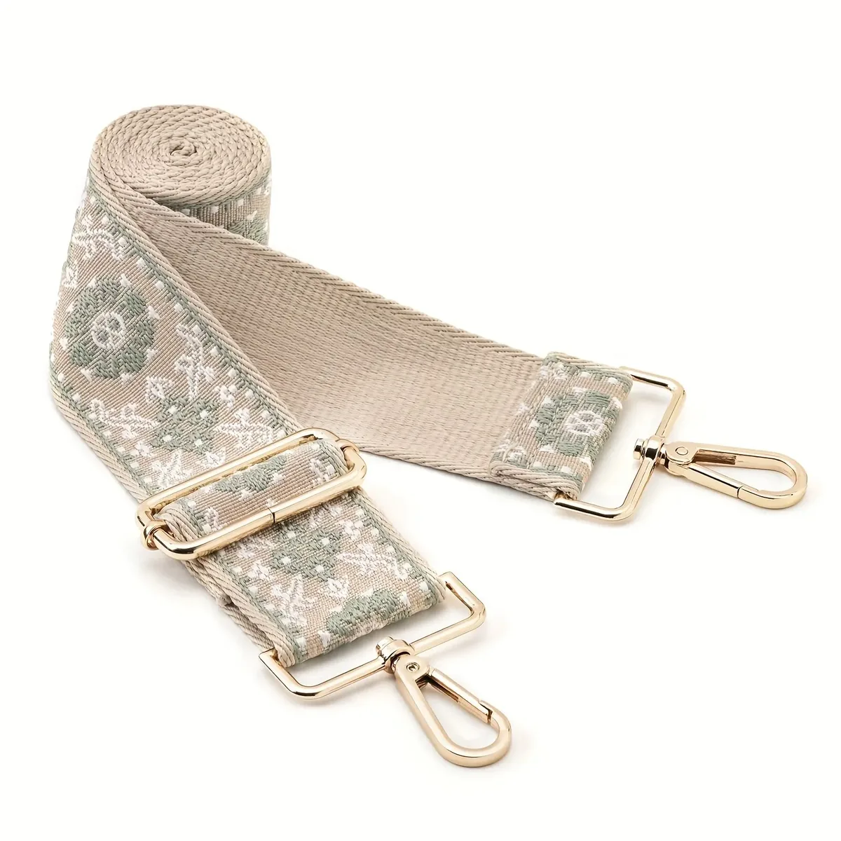 nyxia-sangle de sac à main de style ethnique, bandoulière de sac à main, sangle de sac à bandoulière, sangle de sac à main large réglable, sangle portable, rédivision simple, 1pc