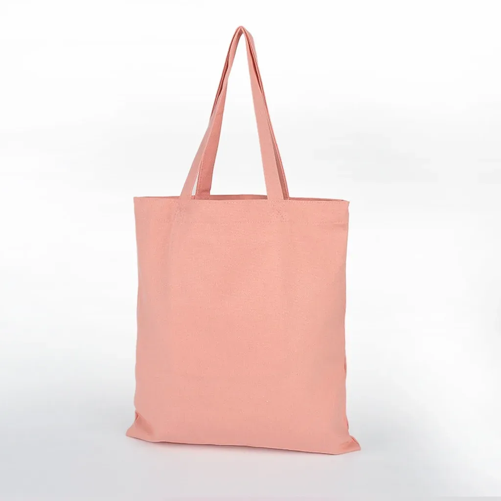sac fourre-tout vierge en toile de coton souple pour emballage cadeau, création artistique étudiante et articles de magasin