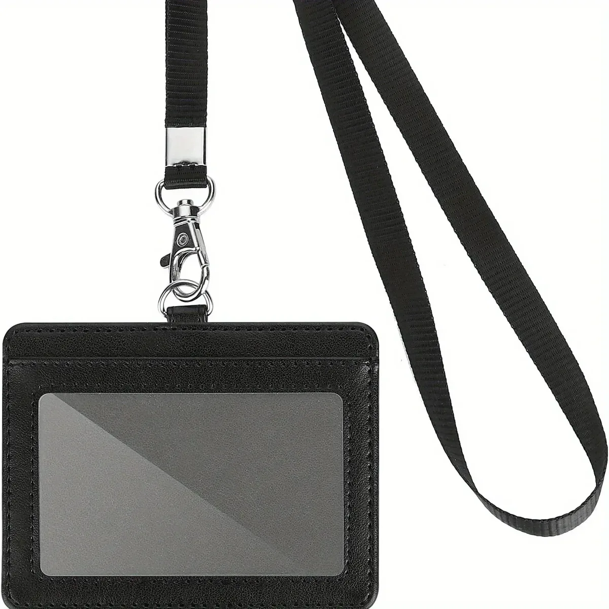 porte-cartes de crédit rétractable, porte-documents, porte-cartes, lanière solide, badge, bobine, fournitures de bureau, noir
