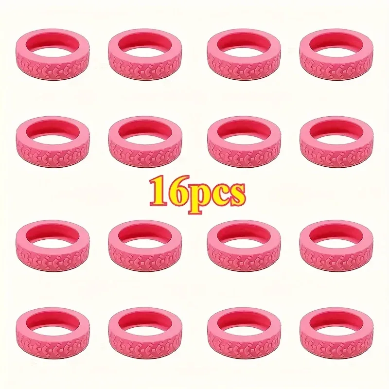 housses de roues de bagages en silicone, 16 pièces, protection de roulettes de valise à réduction de bruit et d'absorption des chocs, pour chaises de bureau