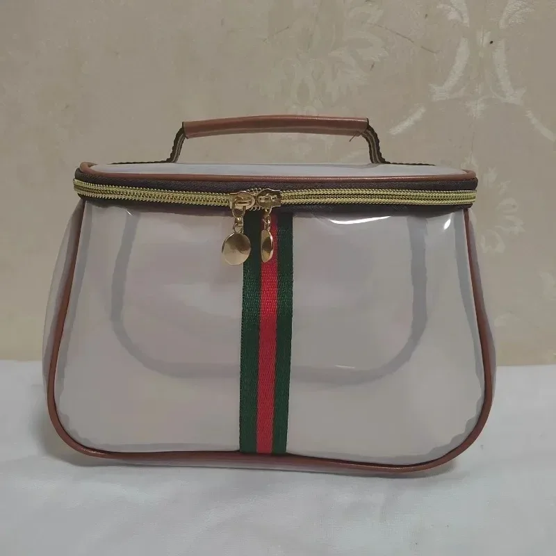 trousse de toilette portable luxe – sac cosmétique transparent grande capacité en pvc imperméable