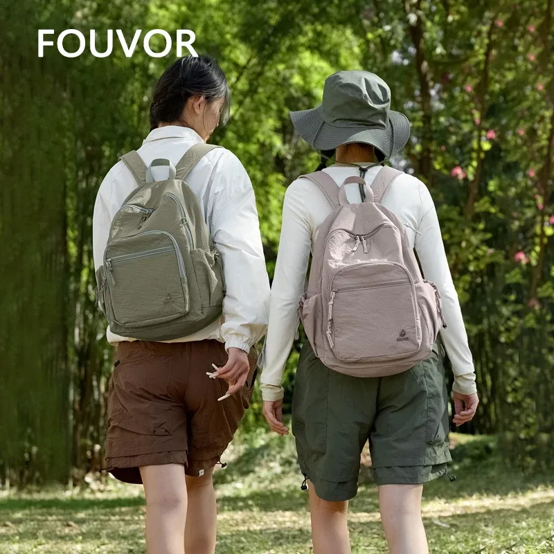 sac à dos pliable grande capacité pour femme fouvor 2026, léger, tendance, pour voyage en extérieur, randonnée, sac à dos décontracté 3059-13