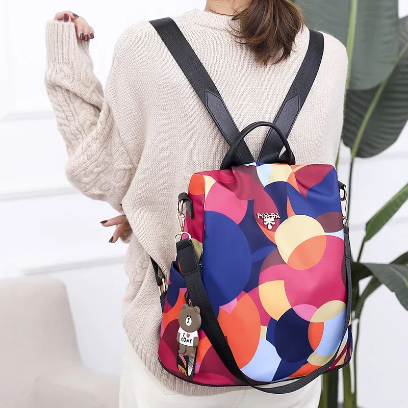 mode anti-vol femmes sac à dos tissu durable oxford sac d'école joli style filles école sac à dos femme voyage sac à dos
