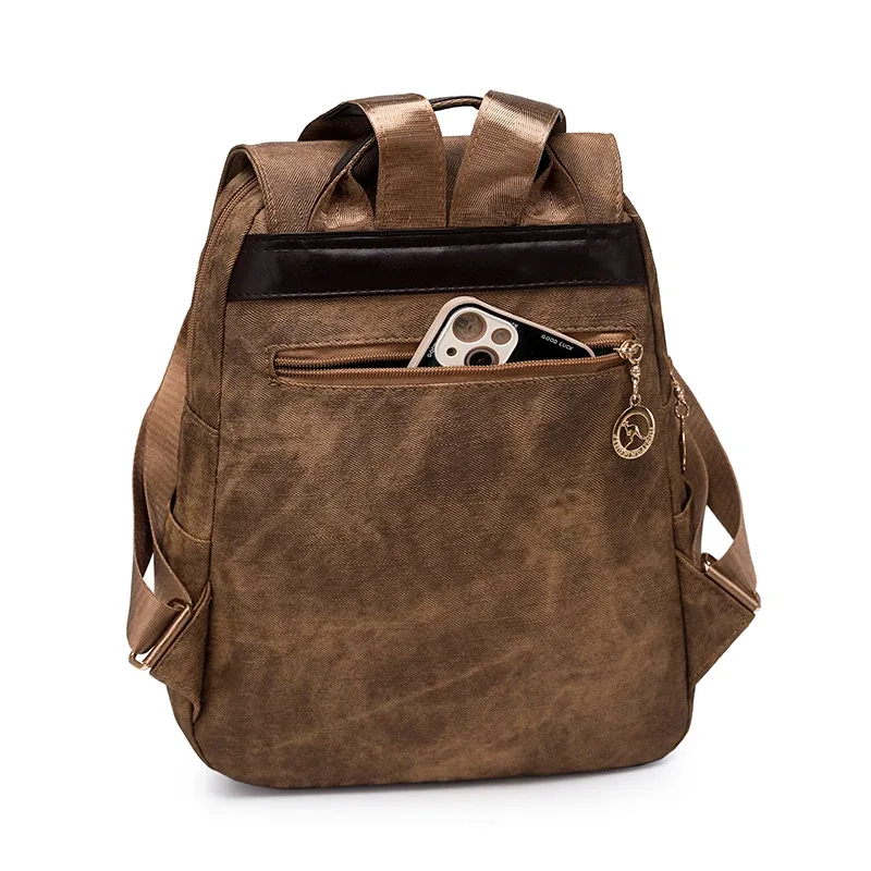 sac à dos en cuir de haute qualité, sac à dos de voyage de luxe pour femme, sac à bandoulière décontracté multifonctionnel, sacs d'école pour filles sac 2026