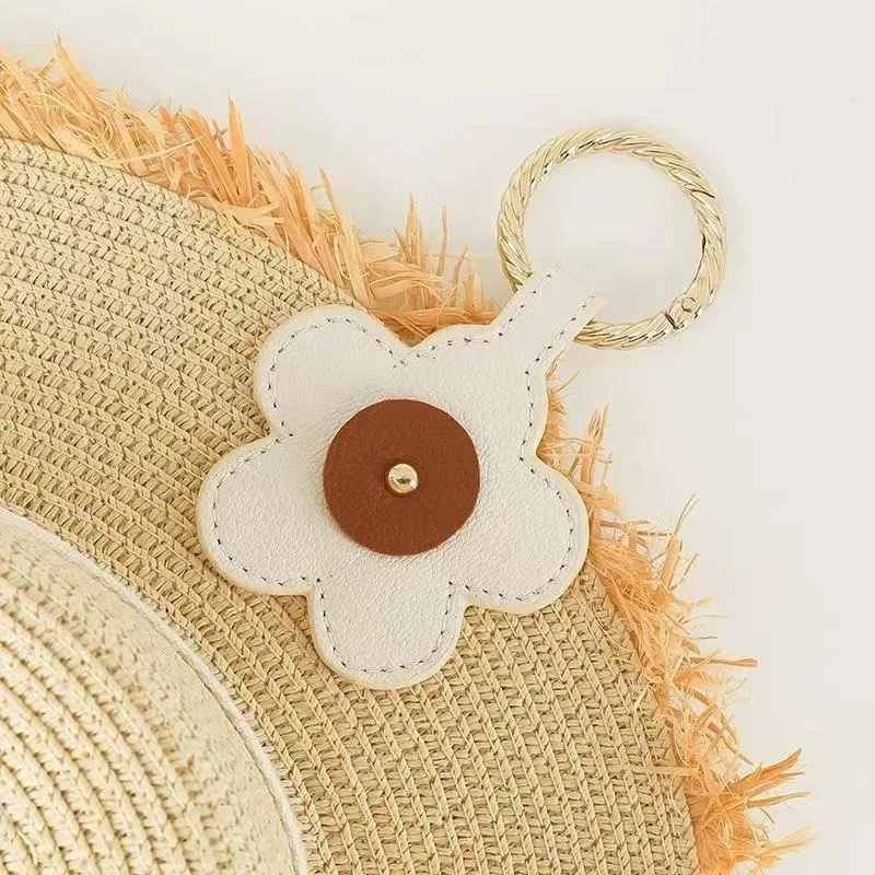 cadenas visage panda cuir anneau doré porte clefs voyage accessoire polyvalent santé sécurité transport