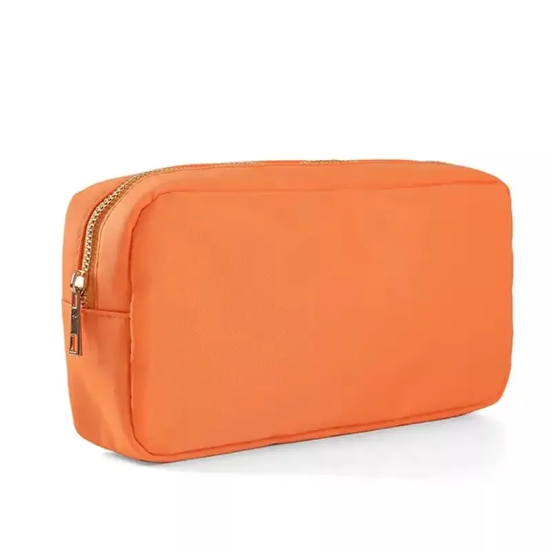 s /m/l/xl 17 couleurs pochette en nylon maquillage sac cosmétique fermeture éclair articles de toilette organisateur sac pour femmes filles voyage cadeau pochette de maquillage