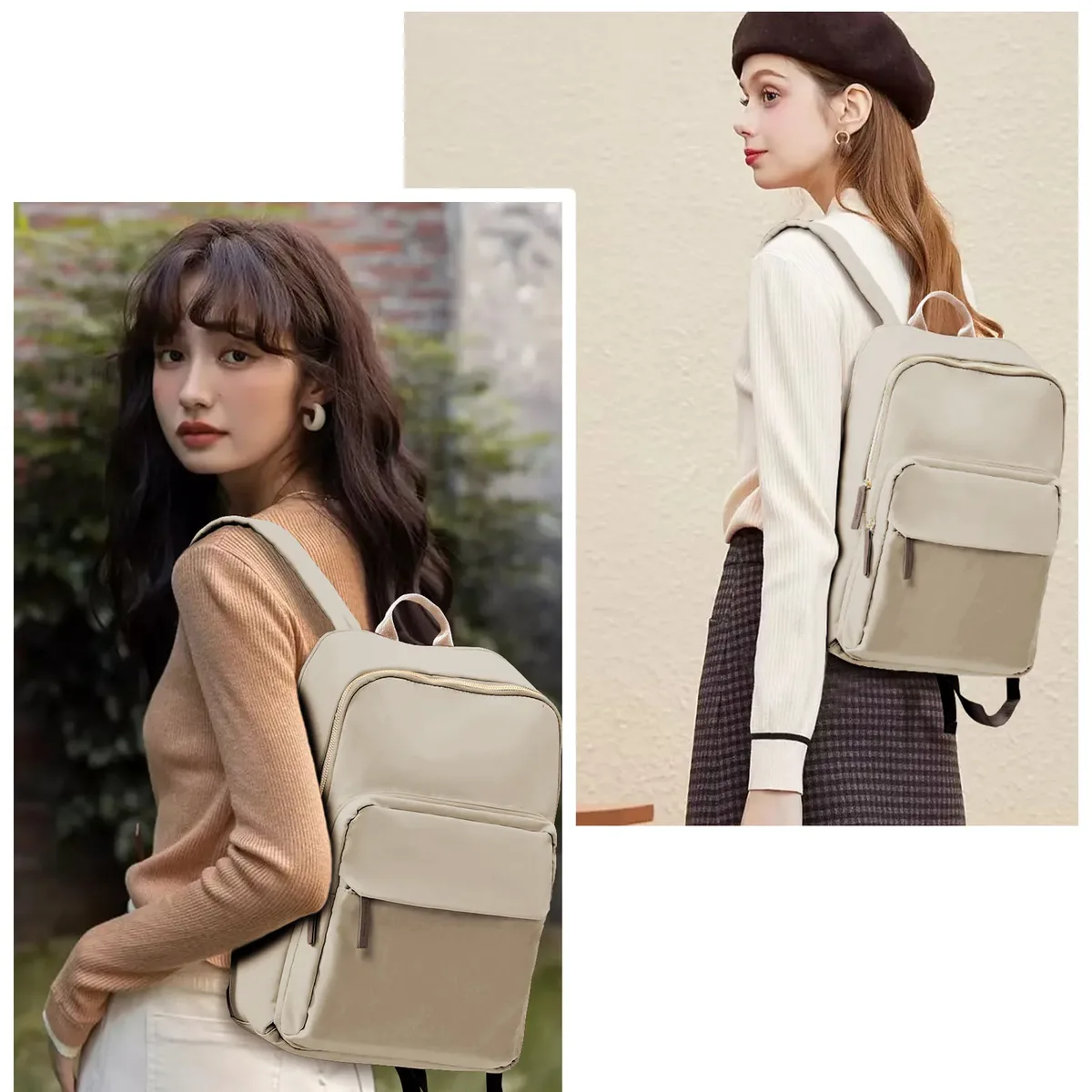 nouveau simple grande capacité sac à dos femmes voyage enseignant d'affaires sac à dos ordinateur portable sac à bandoulière fille école étudiant sac à dos sac à main