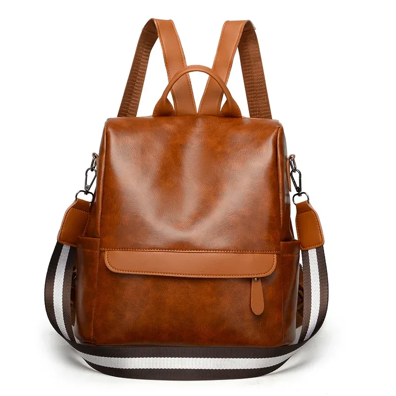 nouveau sac à dos sac à main pour femmes dames sac à dos en cuir pu mode sac à dos épaule sac à main sac sécurité décontracté voyage sacs à dos