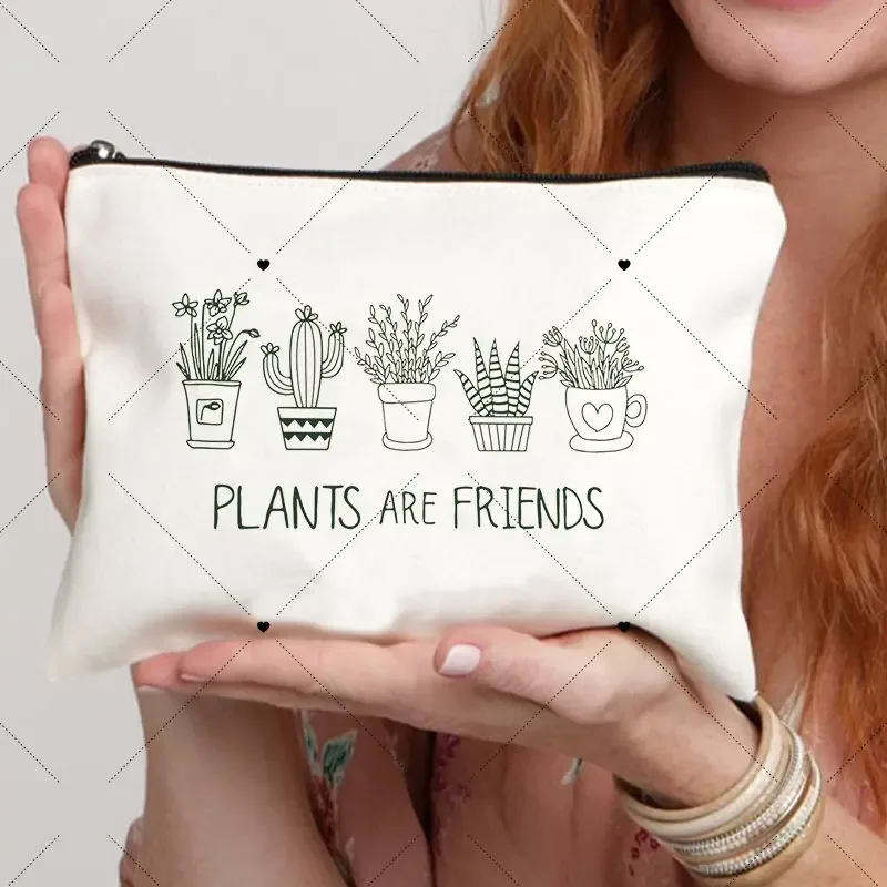 trousse de toilette fleur grenouille pour femme, cadeau de chambre plus lent pour elle, trousse cosmétique, poudres de maquillage, mode voyage
