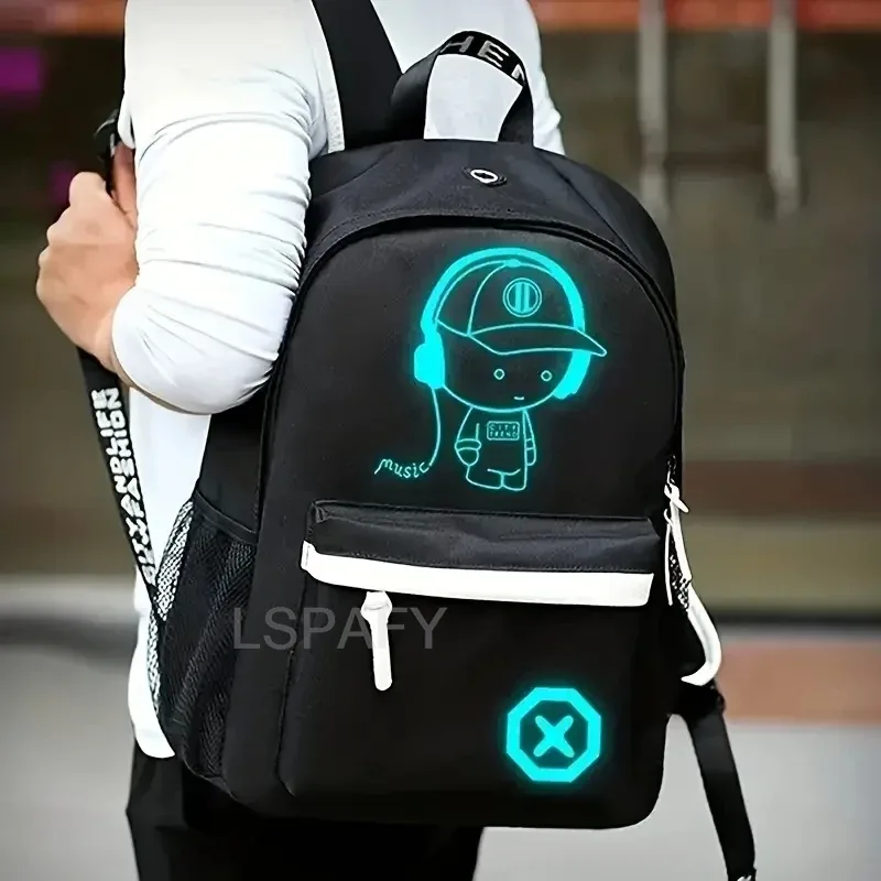 sacs à dos d'école pour enfants, sacs à dos lumineux pour garçons et filles, sac à livres étanche avec chargeur usb, cadeau