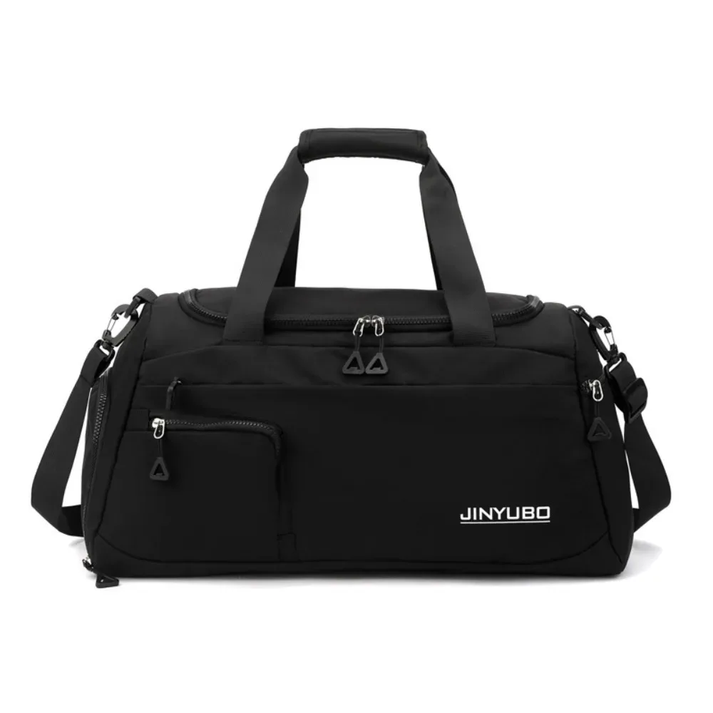 sac de voyage oxford robuste en nylon pour courtes distances, sac de sport multi-couches de couleur unie, grande capacité, sac à main de fitness