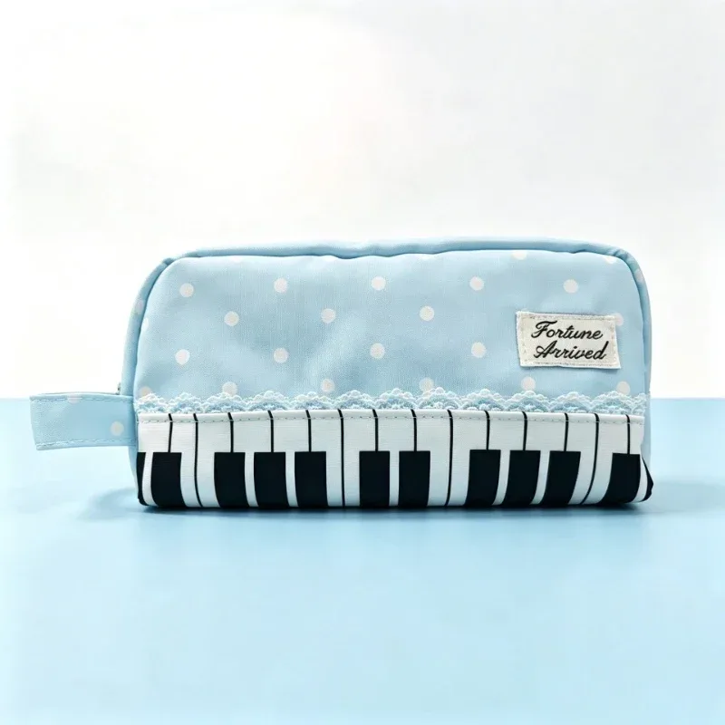 sac à dos à touches de piano à pois, sac à dos de style japonais à blocs de couleur, sac à dos en forme de piano de style scolaire, grand sac de voyage pour femmes