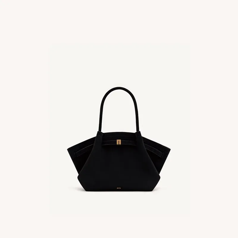sac à bandoulière en daim jwpei en forme de bouffée pour les trajets formels, sac en cuir véritable multicolore au style sophistiqué