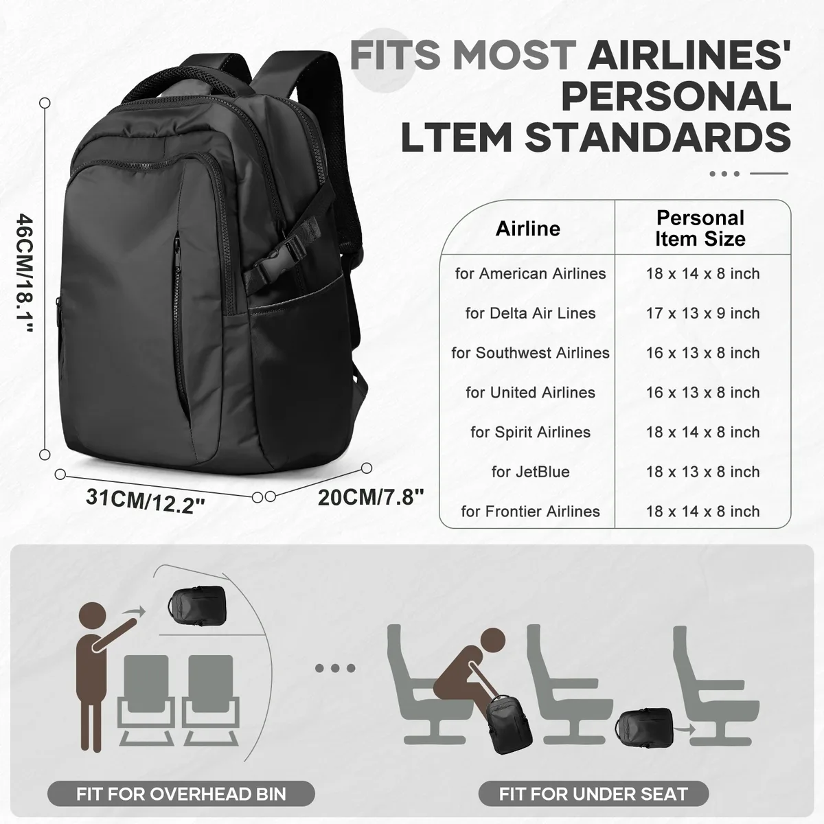 sac à dos pour ordinateur portable, sac à dos de voyage, bagage à main, sac à dos professionnel pour avion, sac à dos de cabine, sac à dos d'école, sac à dos pour ordinateur, sac à bandoulière