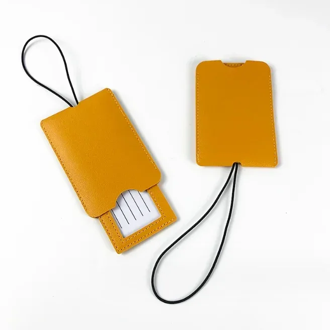 étiquettes à bagages en cuir pu pour hommes et femmes, étiquettes de sac de valise, porte-adresse d'identification de nom de bagage, étiquette de bagage, accessoires de voyage