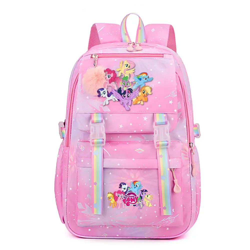 my little pony sac à dos imperméable de grande capacité pour femmes et filles, sac à dos léger pour l'école, sac à dos de voyage décontracté