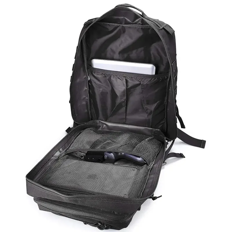 sac dos oxford nylon noir solide 36 55 litres ceinture coussin air normcore minimaliste voyage