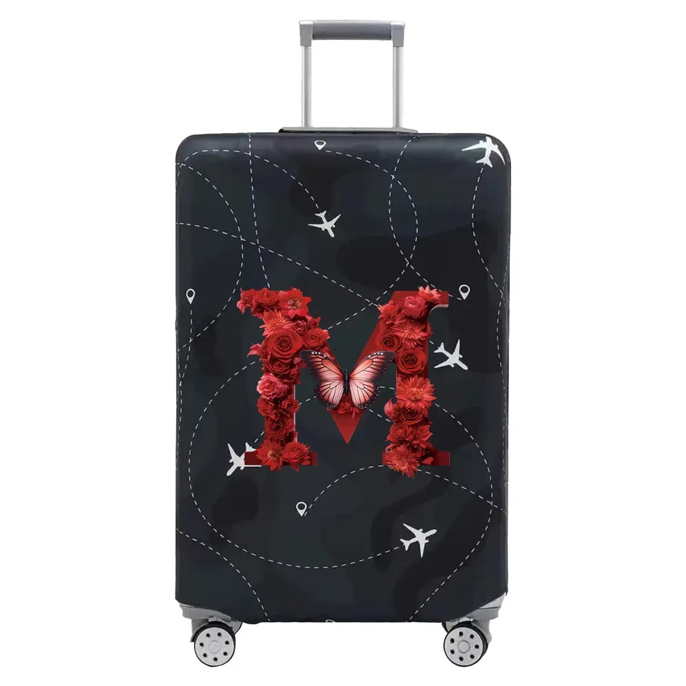 housse anti-poussière élastique pour sac de voyage, série rose, 18-32 pouces, résistante à l'usure, plusieurs styles