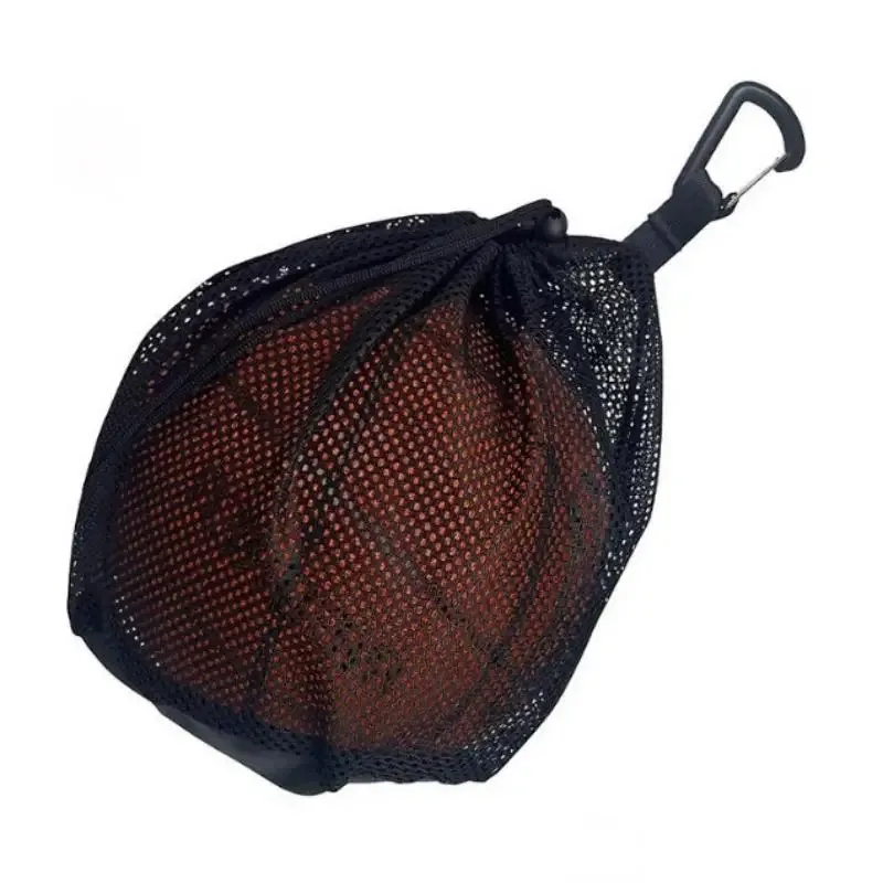 sac à dos de basket-ball portable, sac en maille avec boucle, sacs de rangement de ballons de volley-ball de football en plein air, conception à cordon résistant à l'usure
