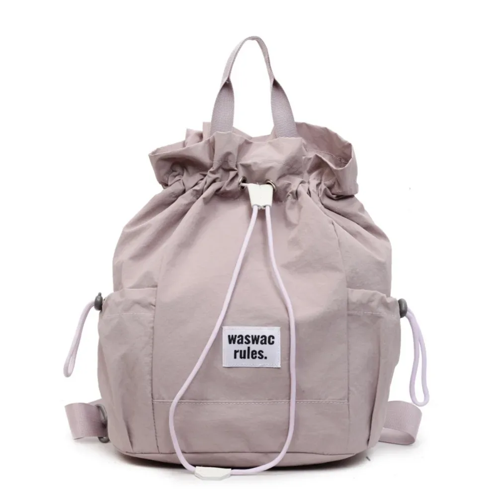 sac à dos de rangement de raquette de sport de grande capacité, sac à bandoulière léger de couleur unie pour fitness, sac de fitness à cordon en nylon pour badminton