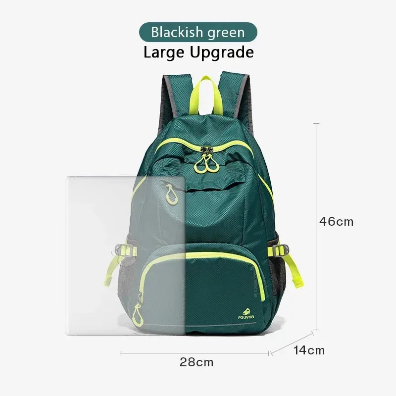 fouvor – sac à dos fonctionnel d'extérieur pour femmes, léger, pliable, résistant à l'eau, grande capacité, sac de voyage et de randonnée, 3037-05
