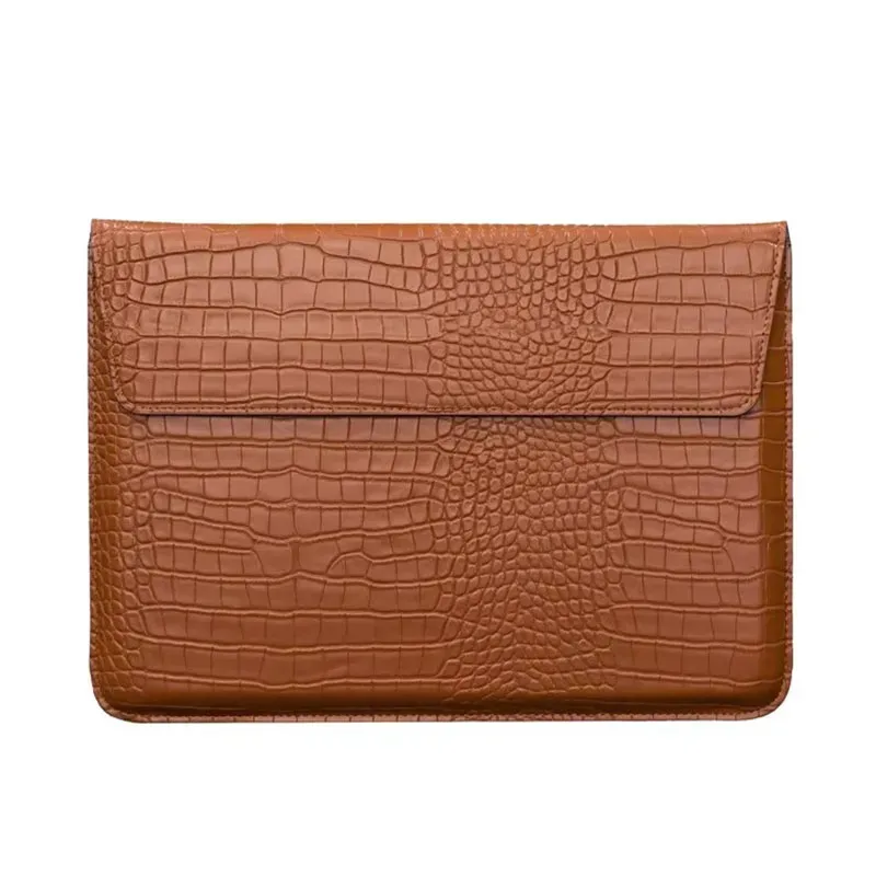 étui pour ordinateur portable en cuir lisse personnalisé avec monogramme et initiales, pour macbook air 13 pouces, pro retina 15 pouces, housse de protection pour ordinateur portable